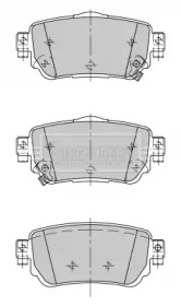 BORG & BECK bbp2498 -  Комплект тормозных колодок, дисковый тормоз